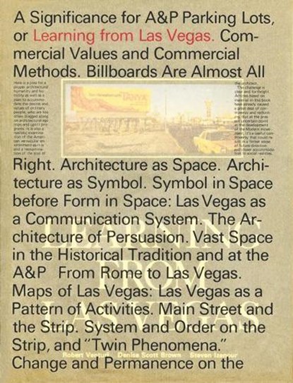 Learning From Las Vegas, Robert (Venturi Venturi ; Denise Scott (Architect Brown ; Steven Izenour - Gebonden - 9780262036962
