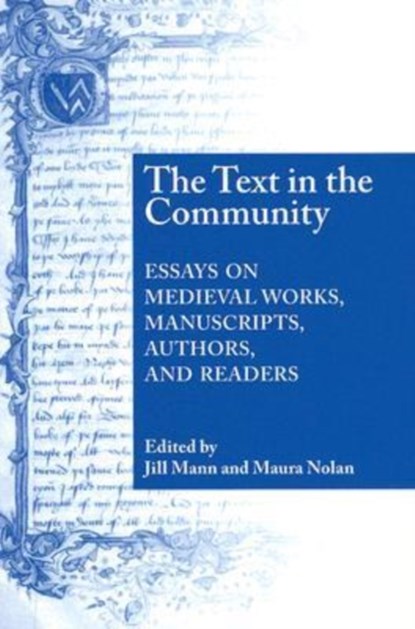 Text In The Community, Jill Mann ; Maura Nolan - Paperback - 9780268034962