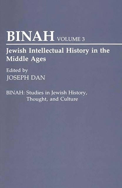 Jewish Intellectual History in the Middle Ages, Joseph Dan - Paperback - 9780275947781