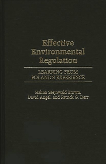 Effective Environmental Regulation, David P. Angel ; Halina Szejnwald Brown ; Patrick G. Derr - Gebonden - 9780275969714