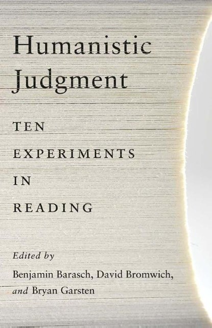 Humanistic Judgment, Benjamin Barasch ; David Bromwich ; Bryan Garsten - Gebonden - 9780300269970