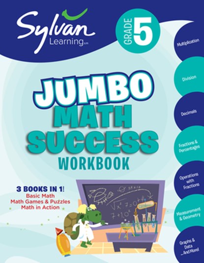 5th Grade Jumbo Math Success Workbook, Sylvan Learning - Paperback - 9780307479211