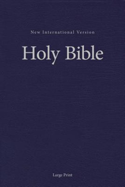NIV, Single-Column Pew and Worship Bible, Large Print, Hardcover, Blue, Zondervan - Gebonden - 9780310446453