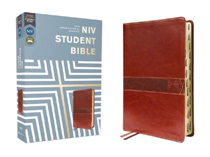 Niv, Student Bible, Leathersoft, Brown, Thumb Indexed, Comfort Print, Philip Yancey - Gebonden - 9780310461654