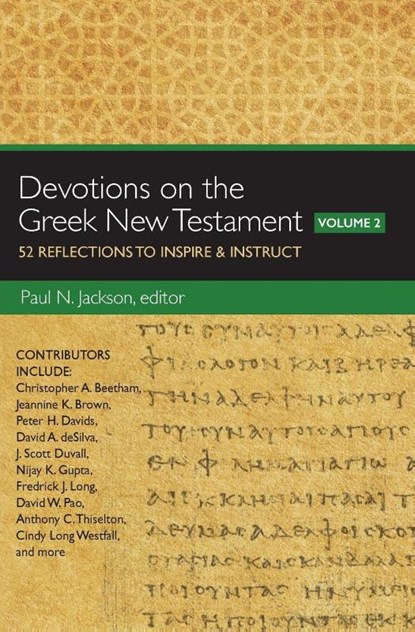 Devotions on the Greek New Testament, Volume Two, Paul Norman Jackson - Paperback - 9780310529354
