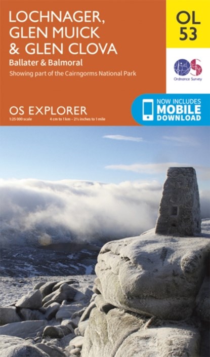 Lochnagar, Glen Muick & Glen Clova, Ballater & Balmoral, Ordnance Survey - Gebonden - 9780319242926