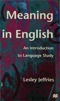 Meaning in English | Lesley Jeffries | 