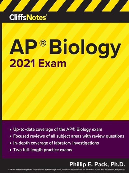 CliffsNotes AP Biology 2021 Exam, Pack Phillip E. Pack - Paperback - 9780358353522