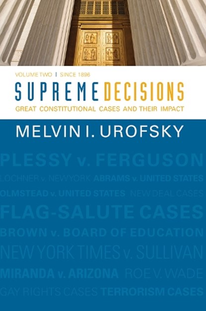 Supreme Decisions, Volume 2, Melvin I. Urofsky - Gebonden - 9780367097660