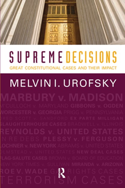 Supreme Decisions, Combined Volume, Melvin I. Urofsky - Gebonden - 9780367097677