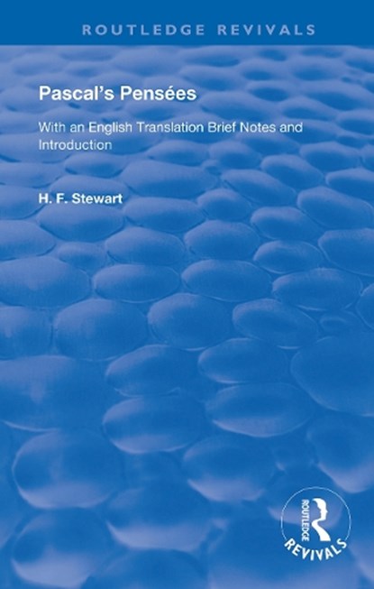 Pascal's Pensees, Blaise Pascal - Paperback - 9780367180201