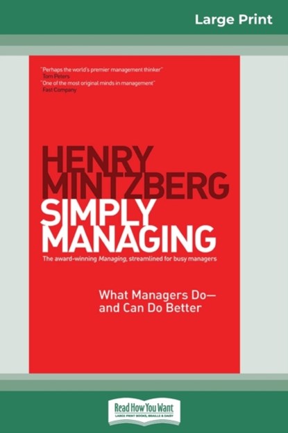 Simply Managing, Henry Mintzberg - Paperback - 9780369308436