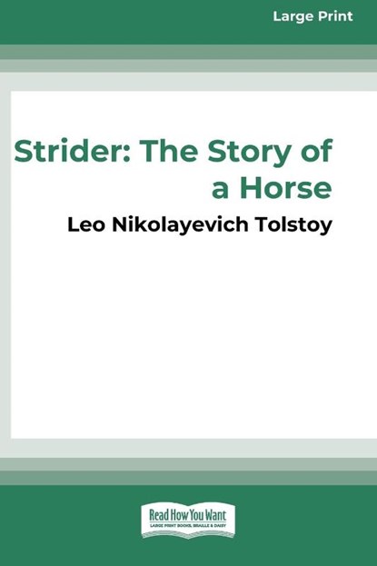 Strider, Leo Nikoleyevich Tolstoy - Paperback - 9780369380234