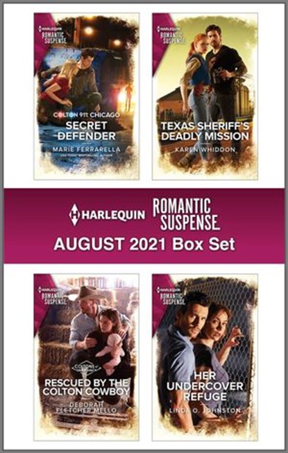 Harlequin Romantic Suspense August 2021 Box Set, Marie Ferrarella ; Deborah Fletcher Mello ; Karen Whiddon ; Linda O. Johnston - Ebook - 9780369713636