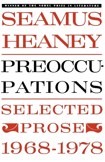 Preoccupations, Seamus Heaney - Paperback - 9780374516505