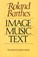 Image-Music-Text, Roland Barthes - Paperback - 9780374521363