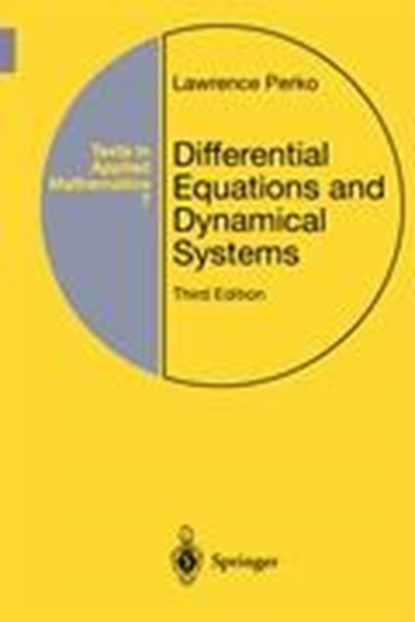 Differential Equations and Dynamical Systems, PERKO,  Lawrence - Gebonden - 9780387951164