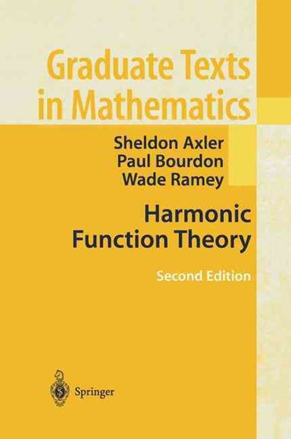 Harmonic Function Theory, Sheldon Axler ; Paul Bourdon ; Ramey Wade - Gebonden - 9780387952185