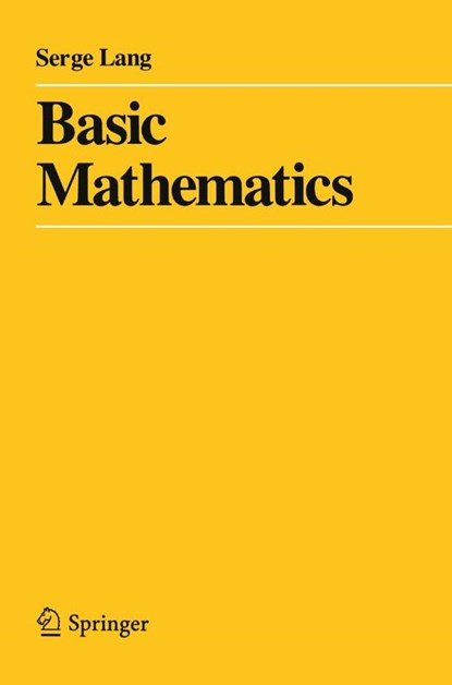 Basic Mathematics, Serge Lang - Paperback - 9780387967875