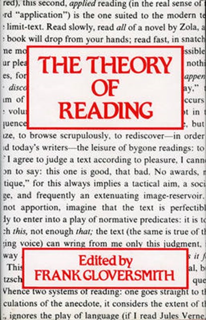 The Theory of Reading, Frank Gloversmith - Gebonden - 9780389204671