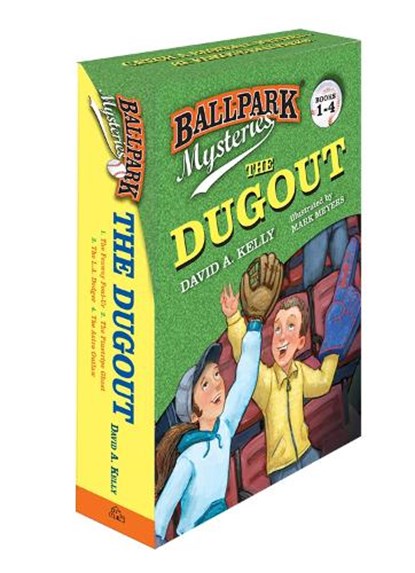 Ballpark Mysteries: The Dugout Boxed Set (Books 1-4): The Fenway Foul-Up, the Pinstripe Ghost, the L.A. Dodger, the Astro Outlaw, David A. Kelly - Paperback - 9780399557545