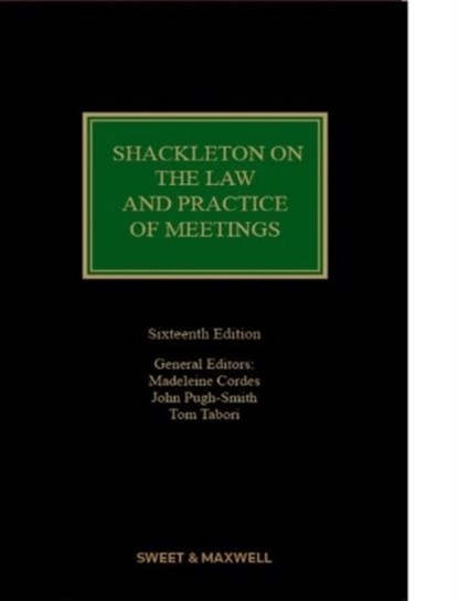 Shackleton on The Law and Practice of Meetings, niet bekend - Gebonden - 9780414114197
