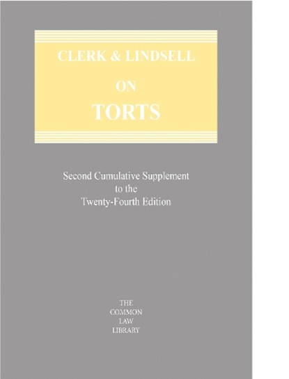 Clerk & Lindsell on Torts, niet bekend - Paperback - 9780414127487