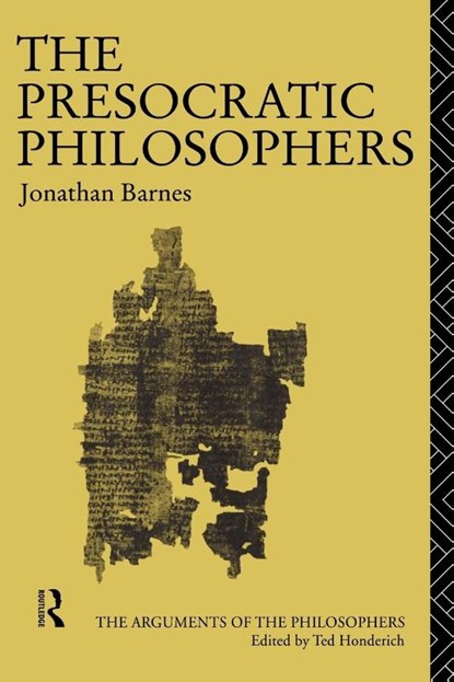 The Presocratic Philosophers, Jonathan Barnes - Paperback - 9780415050791