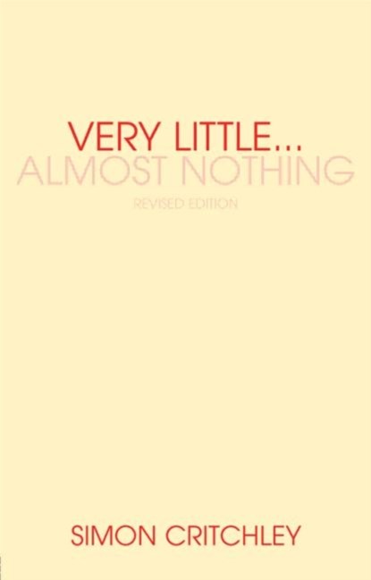 Very Little ... Almost Nothing, Simon Critchley - Paperback - 9780415340496