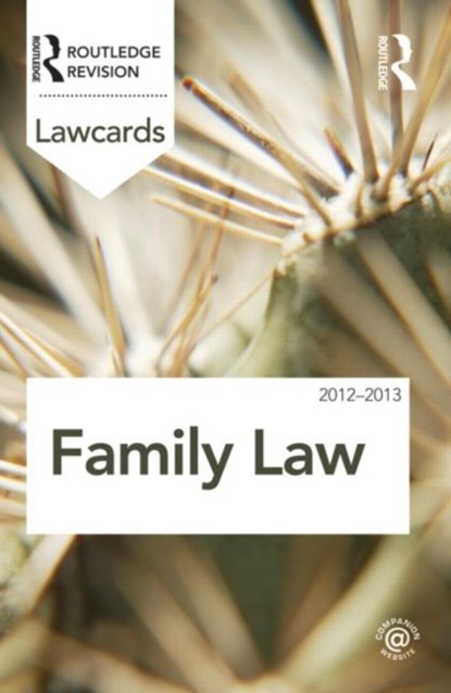 Family Lawcards 2012-2013, Routledge - Paperback - 9780415683395