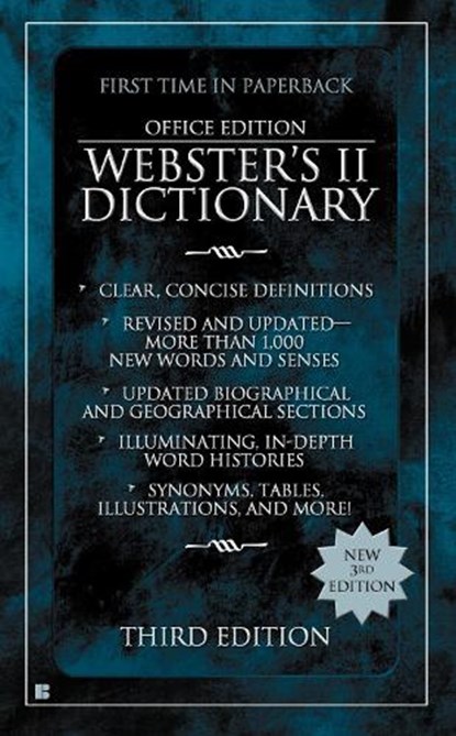 Webster's II Dictionary, niet bekend - Paperback - 9780425204085