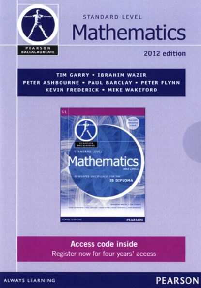 Pearson Baccalaureate Standard Level Mathematics second edition ebook only edition for the IB Diploma, niet bekend - Losbladig - 9780435141912