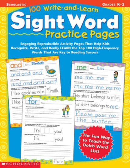 100 WRITE-AND-LEARN SIGHT WORD, Scholastic Teaching Resources - Paperback - 9780439365628