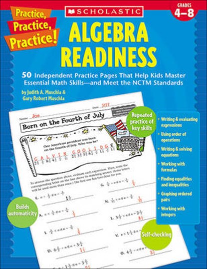 Algebra Readiness, Grades 4-8, MUSCHLA,  Judith A. - Paperback - 9780439529617
