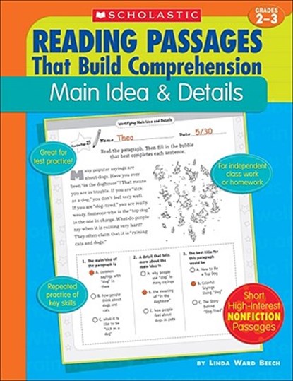Reading Passages That Build Comprehension: Main Idea and Details Grades 2-3, Linda Beech - Paperback - 9780439554251