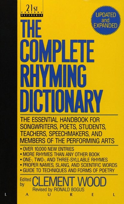The Complete Rhyming Dictionary, Clement Wood - Paperback - 9780440212058