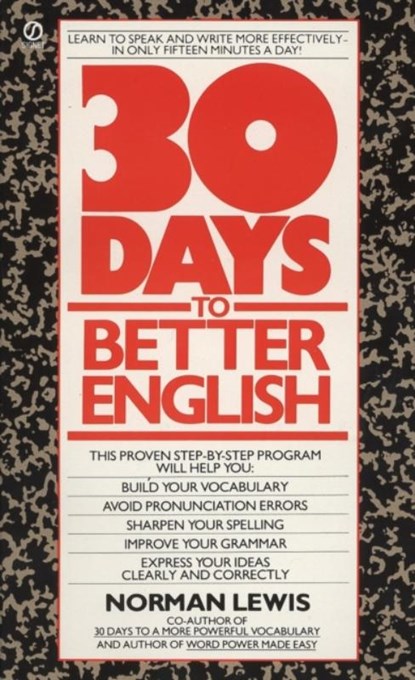 Thirty Days to Better English, Norman Lewis - Paperback - 9780451161918
