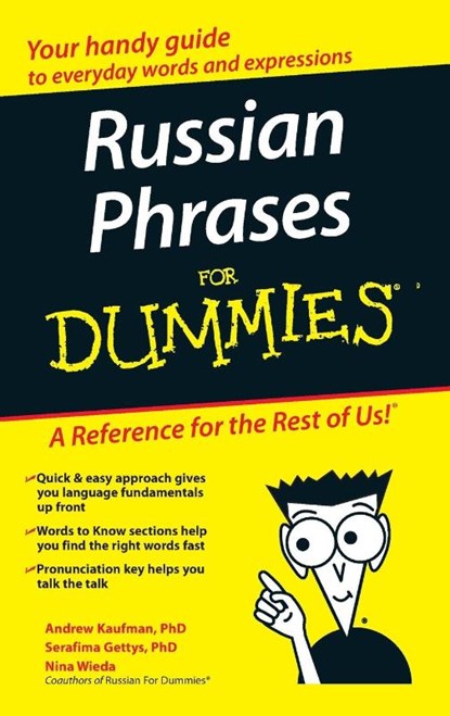 Russian Phrases For Dummies, Andrew D. Kaufman ; Serafima Gettys - Paperback - 9780470149744