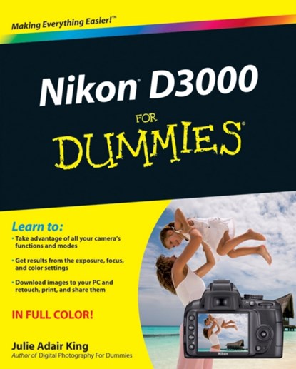 Nikon D3000 For Dummies, Julie Adair (Indianapolis King - Paperback - 9780470578940