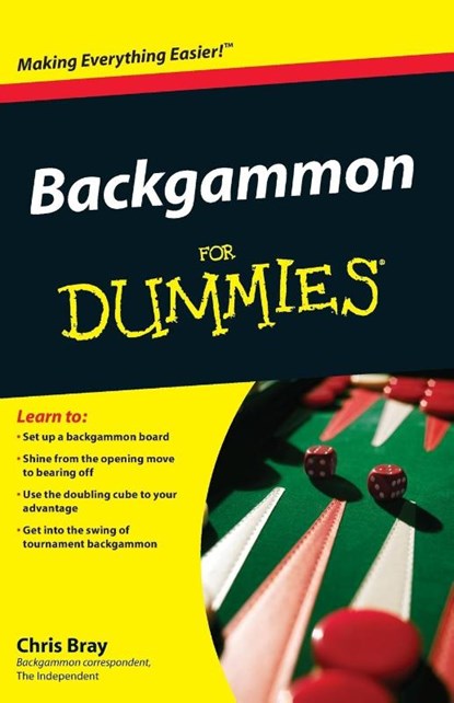 Backgammon For Dummies, Chris Bray - Paperback - 9780470770856