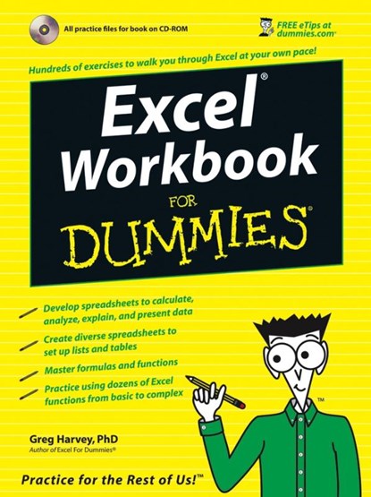 Excel Workbook For Dummies, HARVEY,  Greg - Paperback - 9780471798453