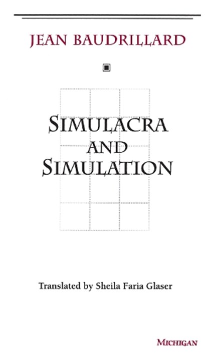 Simulacra and Simulation, Jean Baudrillard - Paperback - 9780472065219