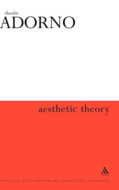 Aesthetic Theory, Theodor W. Adorno - Gebonden - 9780485300697