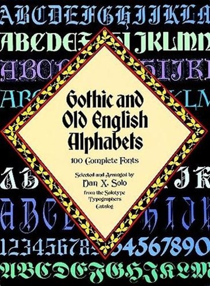 Gothic and Old English Alphabets, Dan X. Solo - Paperback - 9780486246956