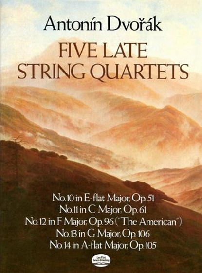 Five Late String Quartets, DVORAK,  Antonin - Overig - 9780486251356