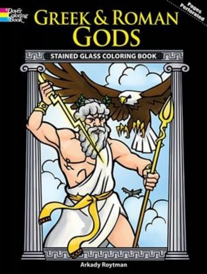 Greek and Roman Gods Stained Glass Coloring Book, niet bekend - Paperback - 9780486469959