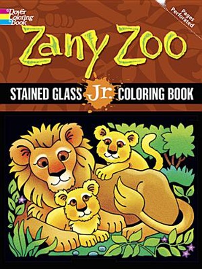 Zany Zoo Stained Glass Jr. Coloring Book, Swanson - Paperback - 9780486498690
