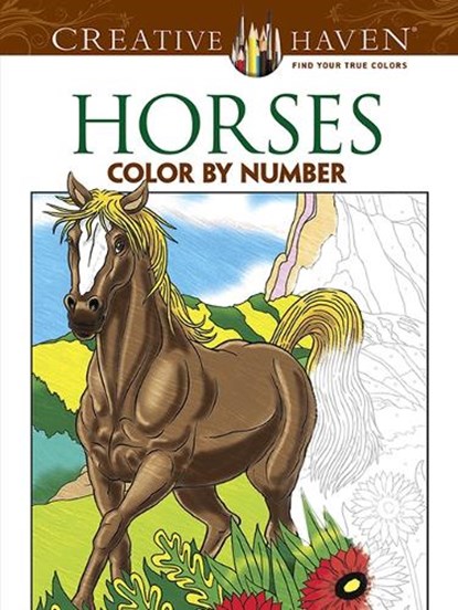 Creative Haven Horses Color by Number Coloring Book, George Toufexis - Paperback - 9780486793849