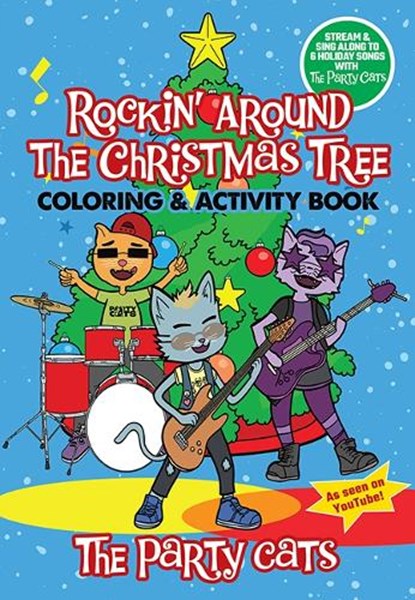 The Party Cats Rockin' Around the Christmas Tree Coloring & Activity Book, Dover Publications Inc ; Primary Wave - Paperback - 9780486855325