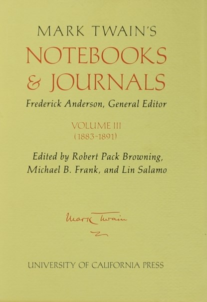 Mark Twain's Notebooks and Journals, Volume III, Mark Twain - Gebonden - 9780520033832